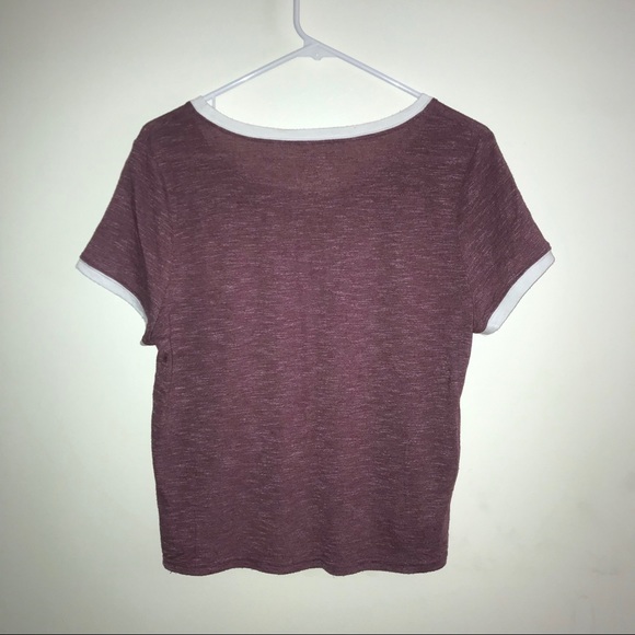 Flowy burgundy shirt - Picture 2 of 3